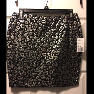 Flashy Stretch Leopard Print Mimi Skirt